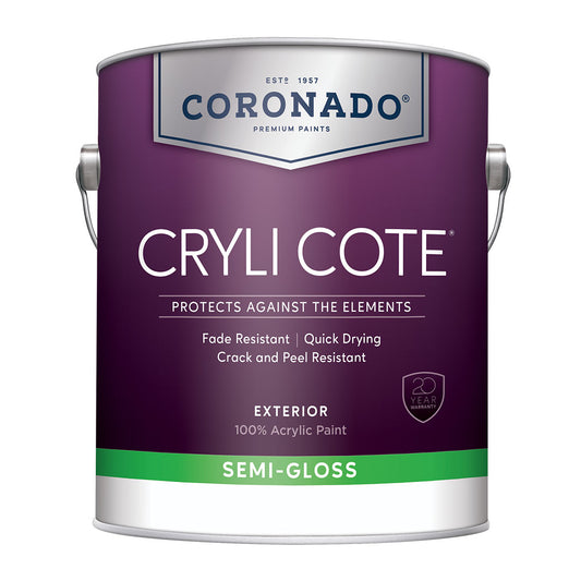 Cryli Cote® Acrylic Exterior Paint - Semi-Gloss N2