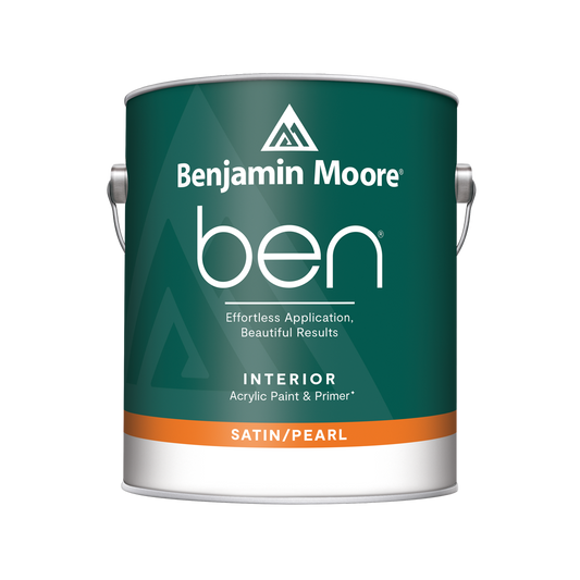 Ben Waterborne Interior Paint- Satin/Pearl N628